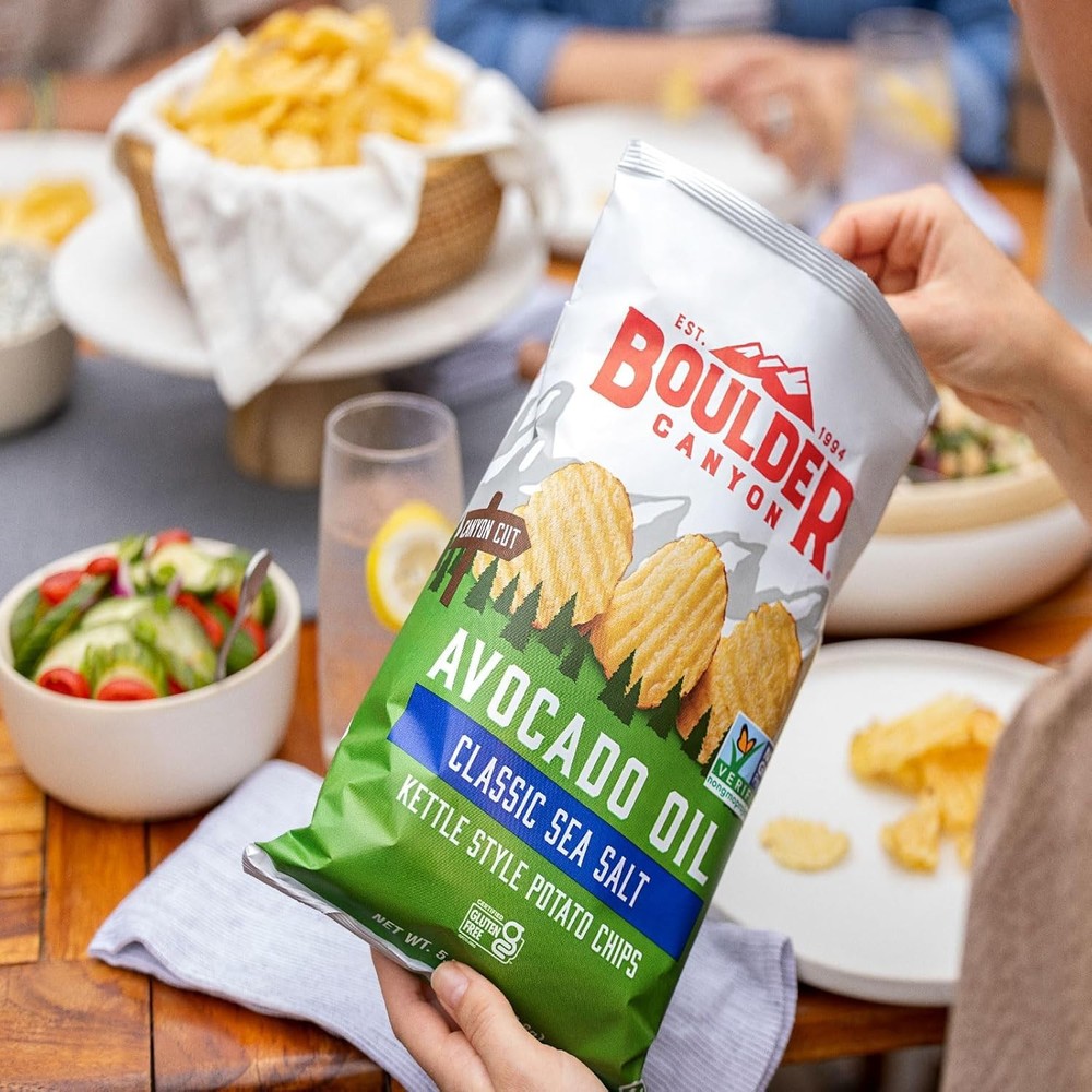 Boulder Canyon Avocado Oil Kettle Chips - Variety 18 Pack