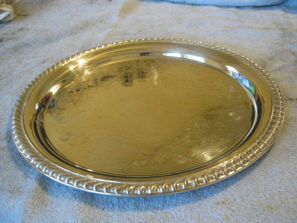 WM Rogers 10 1/4" Silverplate Serving Tray (MW-61-4)