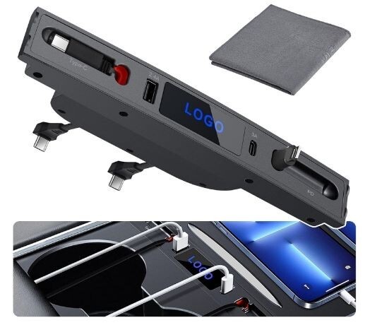 Charging Hub for Tesla Model 3/Y Compatable for 2021-2024