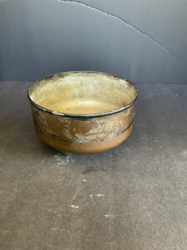 Antique Benedict Viking Silver Copper Bowl