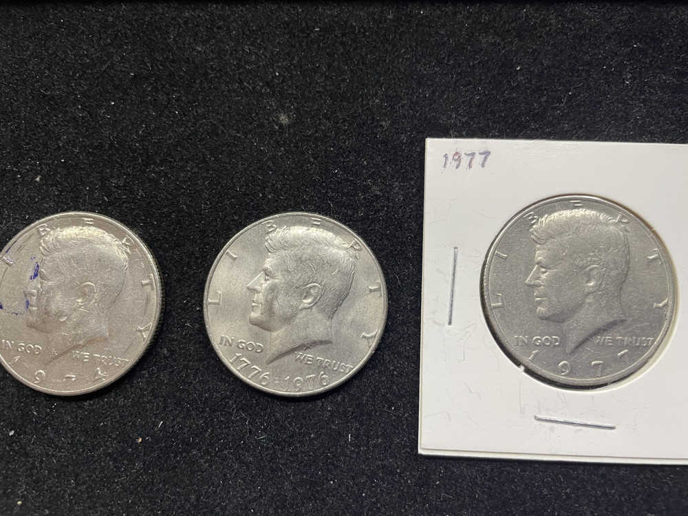 Kennedy half dollar lot / 11 different dates