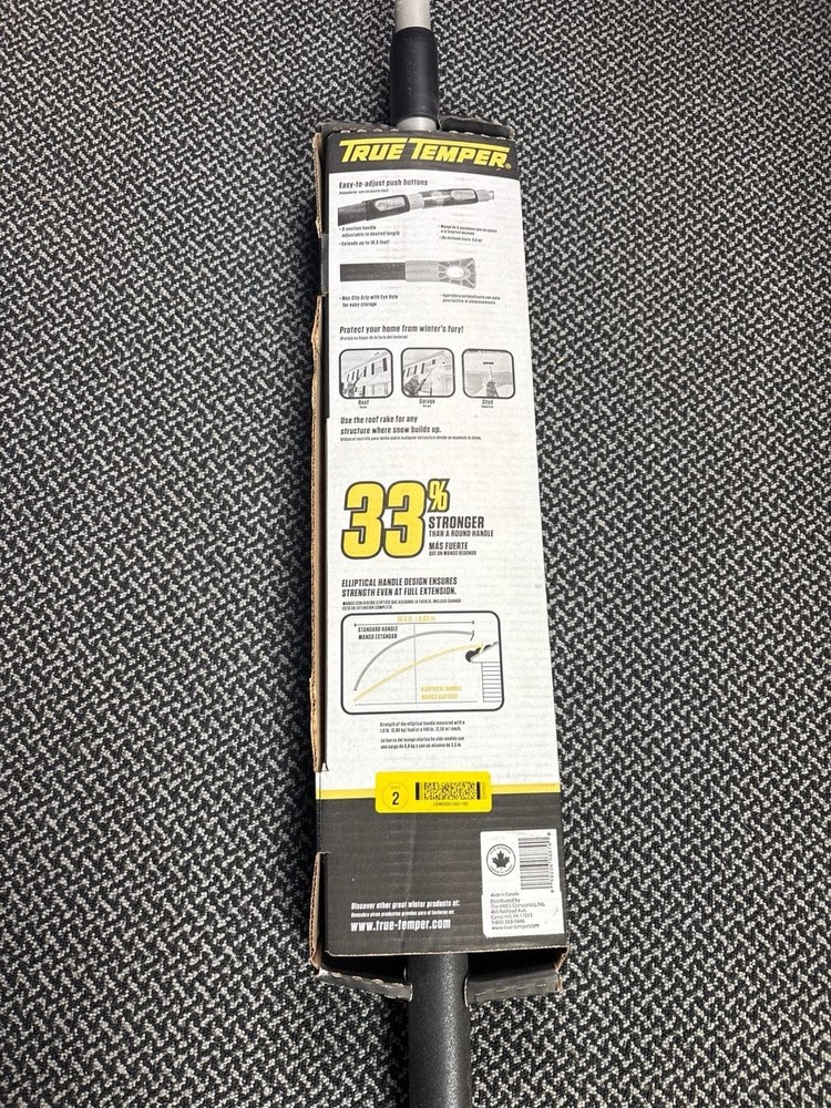 True Temper 17 ft. Telescoping Roof Rake with 24 in. Head