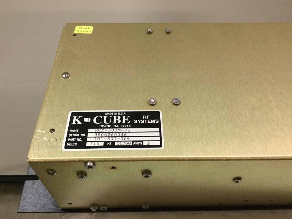 K CUBE RF RCM-500M-PS Plasma Tech Systems Matching Network Controller *For Parts
