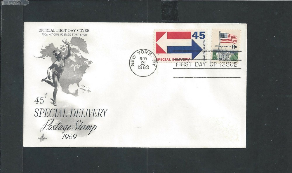 Scott E22 Special Delivery Nov 21, 1969 Artcraft Cachet FDC