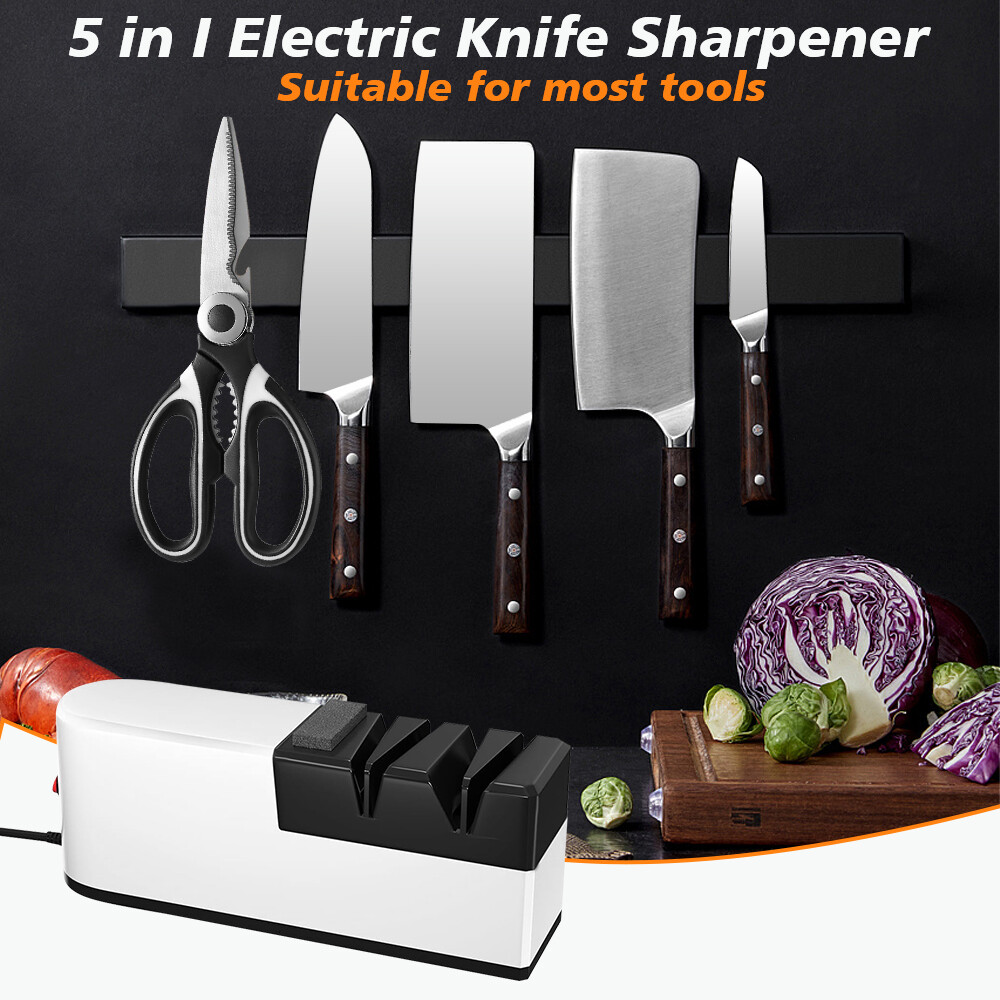 Electric Knife Sharpener Professional Kitchen Sharpening Stone Grinder knives