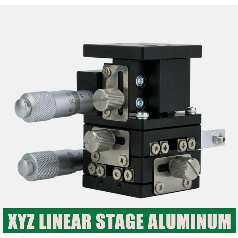 XYZ 3-Axis Manual Linear Stage Micrometer Linear Stage&Crossed-Roller 40*40