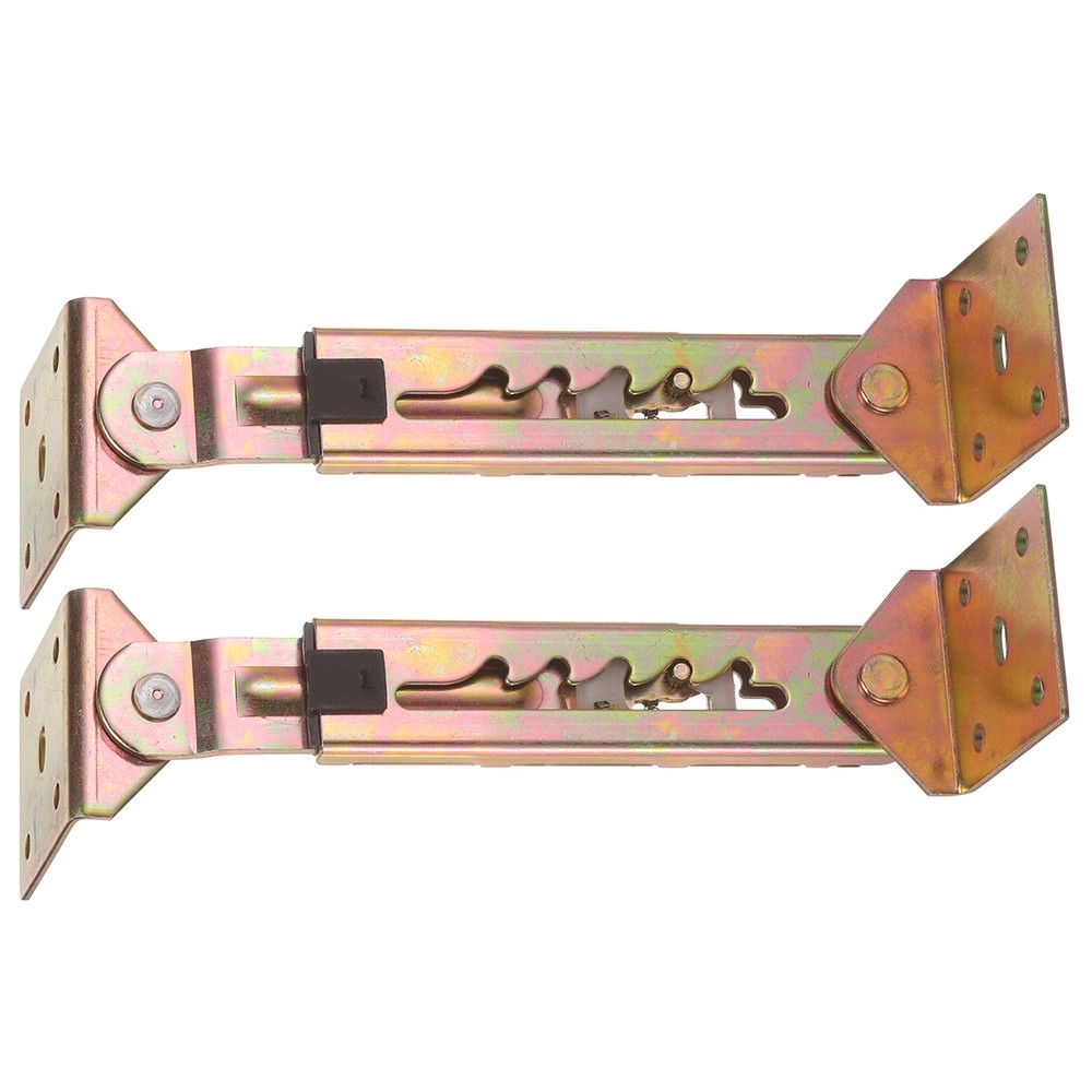 2Pcs 5-Gear Adjustable Angle Hinge, Square Double End Color Zinc