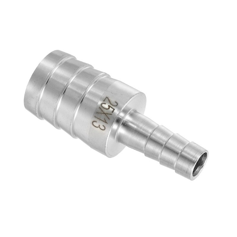 1" to 1/2" Hose Barb Reducer Pipe Fitting, 304 Stainless Steel Adapter
