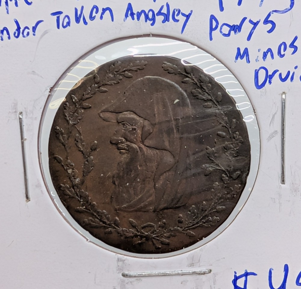 1793- Anglesey Mines Druid- Half Penny Conder Token