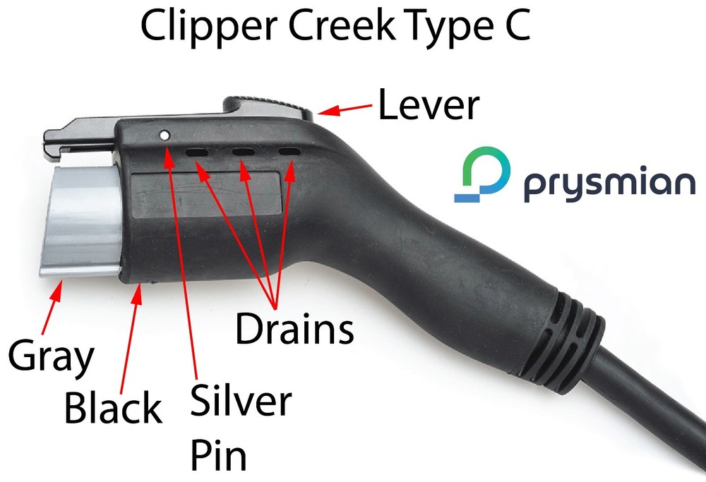 Clipper Creek Type E J1772 Connector Lever latch 3D printed Enphase