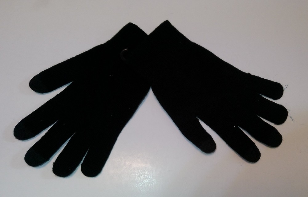 West Loop Women's Black Knit Texting Gloves - OS - NWT