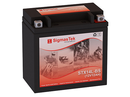 Replacement Motorcycle Battery By SigmasTek for Power Source WPH14L-BS Battery