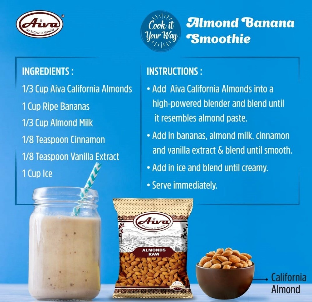 Aiva - Almonds Raw, 10 lbs. Bulk