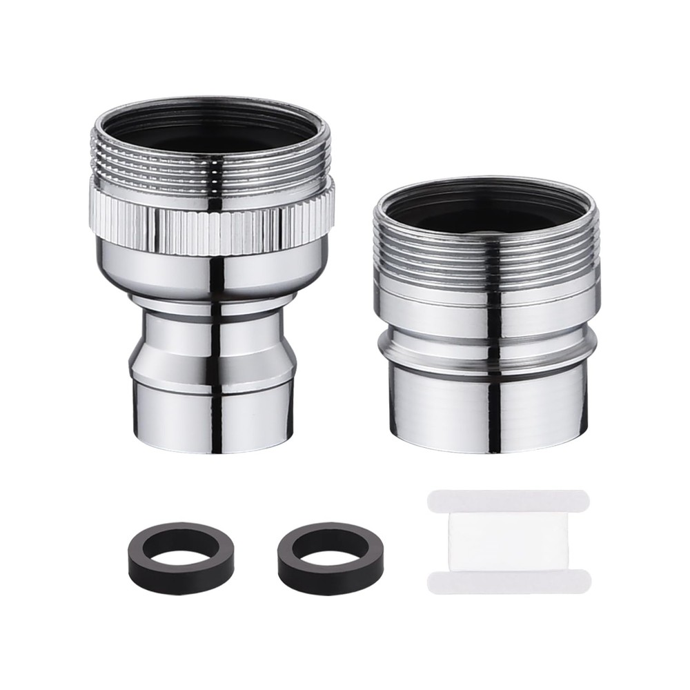 Dishwasher Faucet Adapter with Aerator, for Portable Chrome