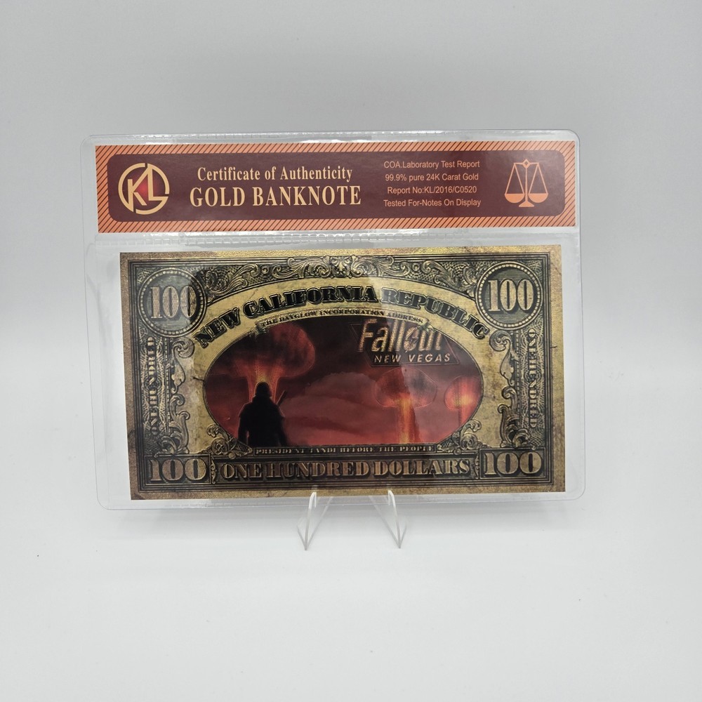 Fallout Gold Foil Like Note