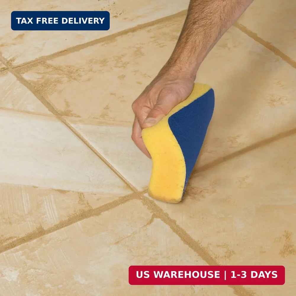 QEP Microfiber Polishing Sponge - Dual Surface Sponge and Microfiber Pad