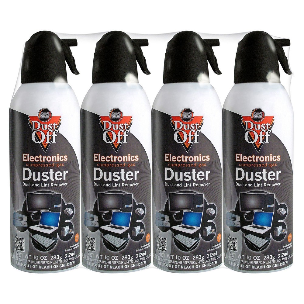 4 pk Dust Off Falcon Compressed Air Gas Duster for Computer Keyboard Electronics