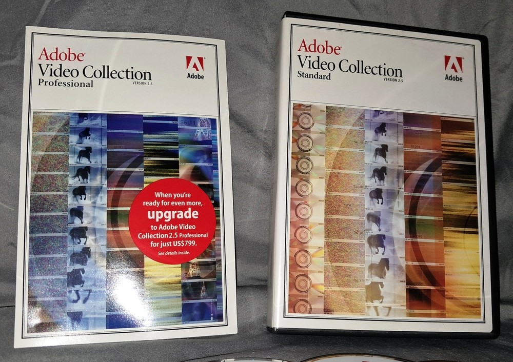 Adobe Video Collection Standard Ver 2.5 PC/Computer Software Editing 4 Discs