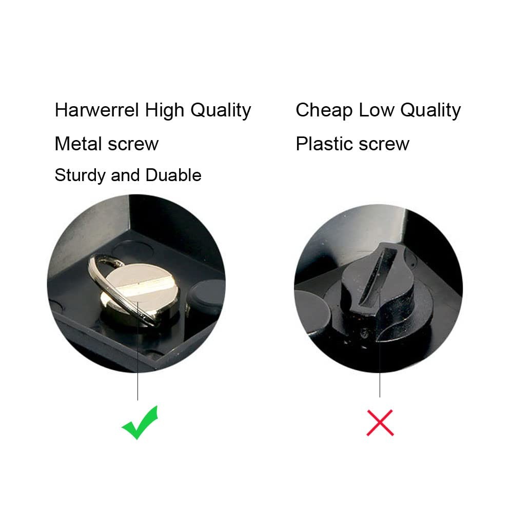 Harwerrel 35mm Tripod Quick Release Plate Camera Mount Adapter Black