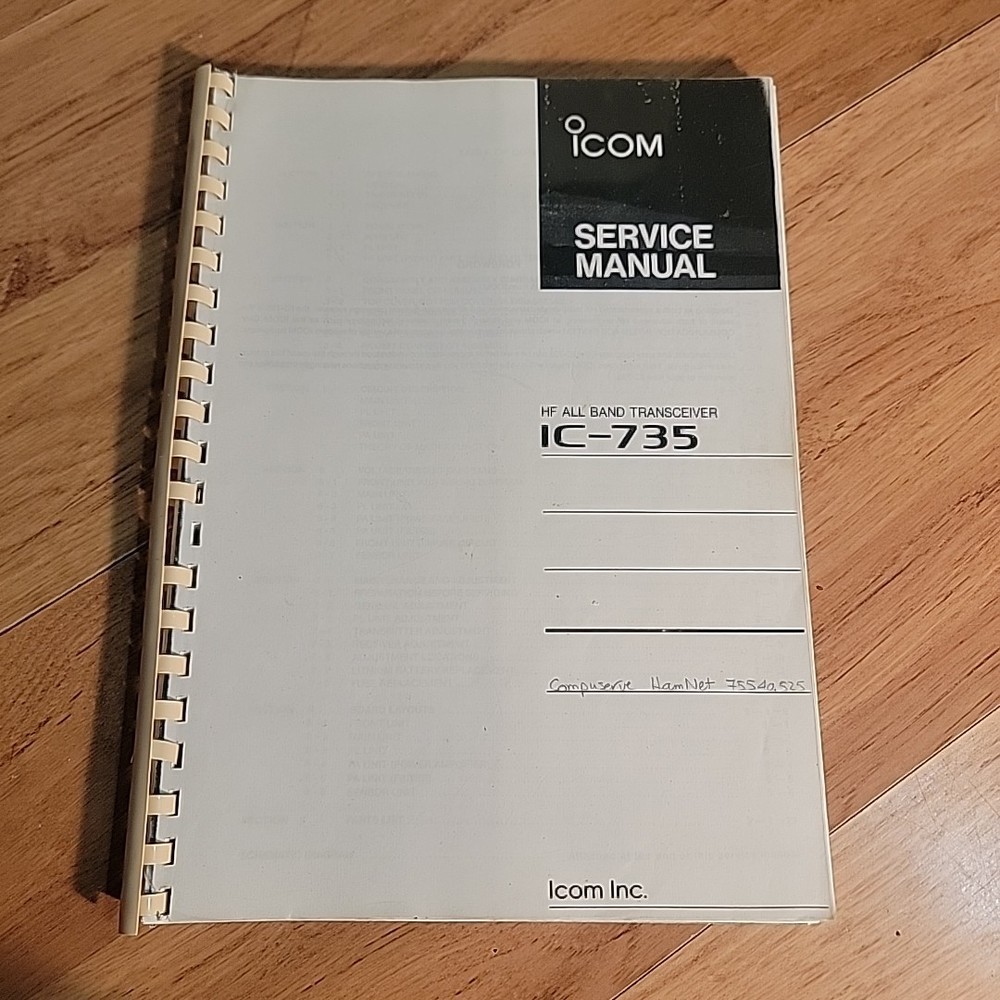 Icom IC-735 Service Manual Copy