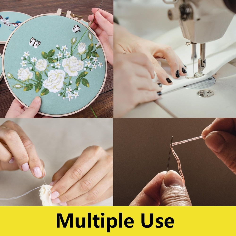 210D/3 Black Polyester Sewing Thread Spools 1333 Yards Heavy Duty Thread for ...