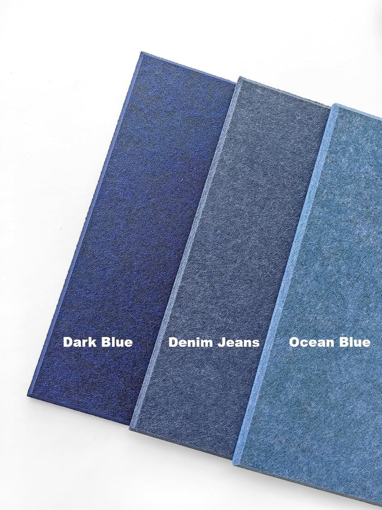 Versatile Denim Blue Felt Panel Set - 12-Pack 47"x35" Pinboard Alternative