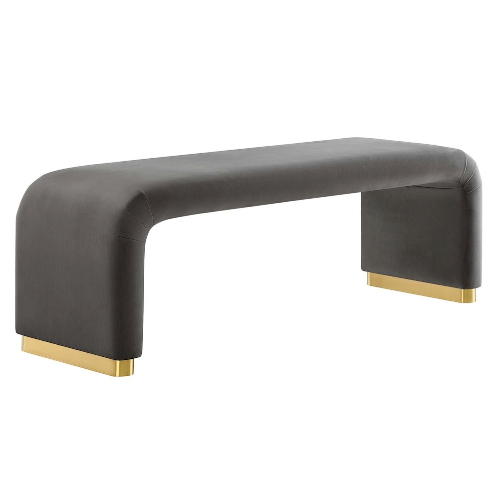 Koda Performance Velvet Waterfall Long Bench