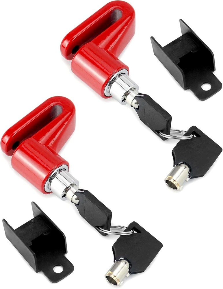 Compact 2-Piece Weather Resistant Motorcycle Disc Lock with Easy Touch Control