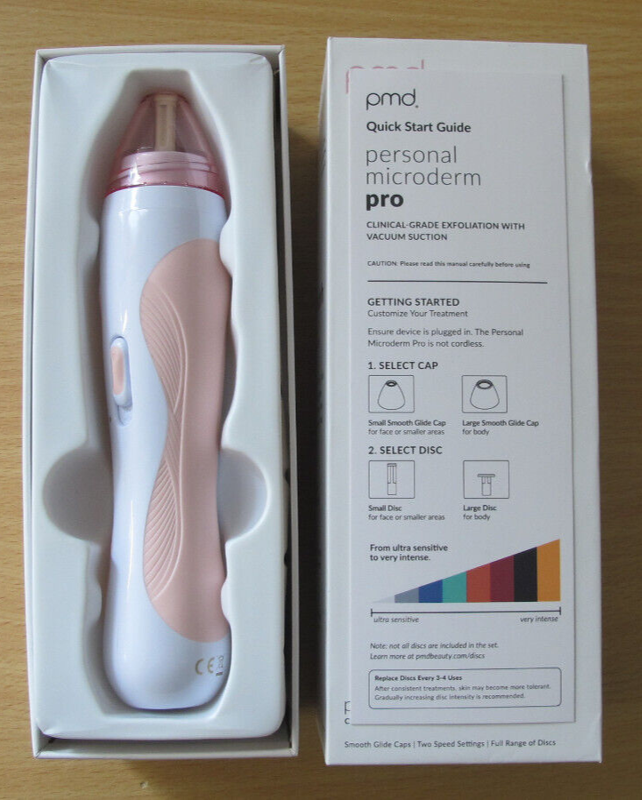 PMD Personal Microderm Pro At Home Microdermabrasion Device Blush Unused