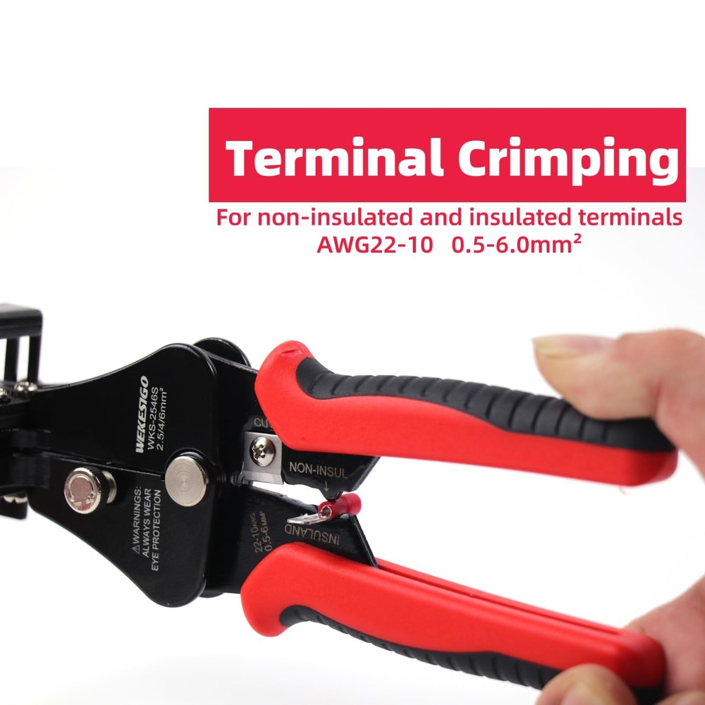 Automatic Solar Wire Solar Cable Stripper/Wire Cutter, 3 in 1 Adjustable Wire St