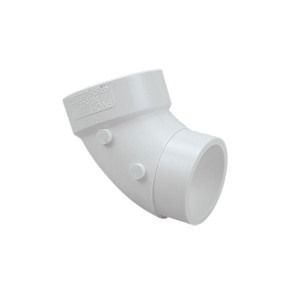 NIBCO P323-030 45 Elbow 3" PVC Socket Drain Waste Vent Fitting