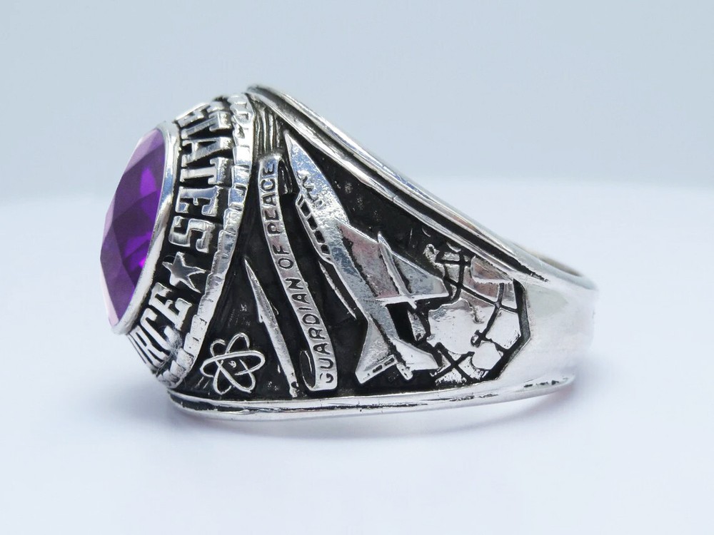 SILVER 925 , RING , USAF , US AIR FORCE RING , USAF , RING , US SIZE 8