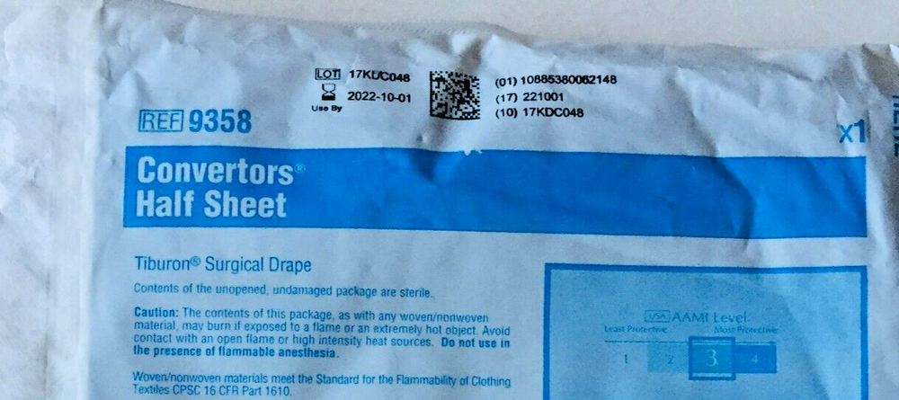 ONE PK HALF Drape Fan-Folded SIZE (40" x 58”)