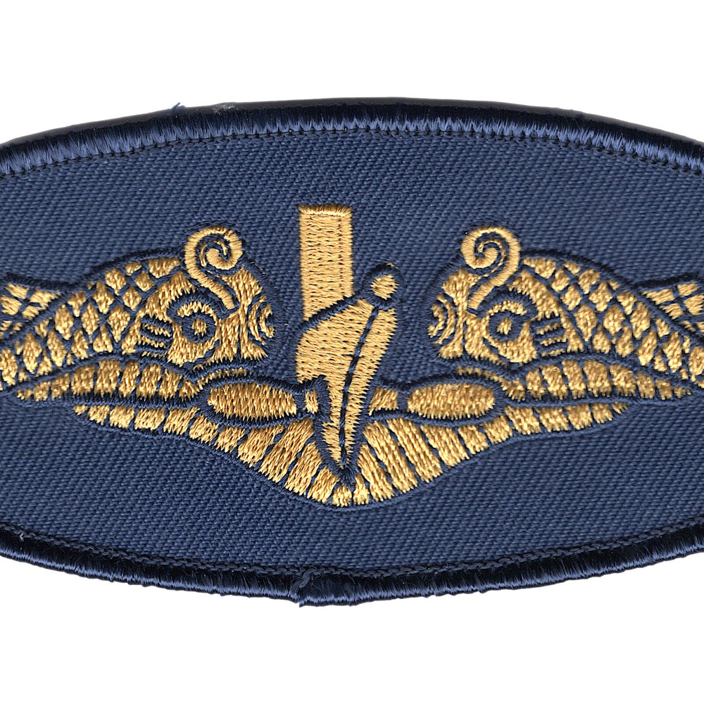 Navy Gold Dolphins Small Version Patch