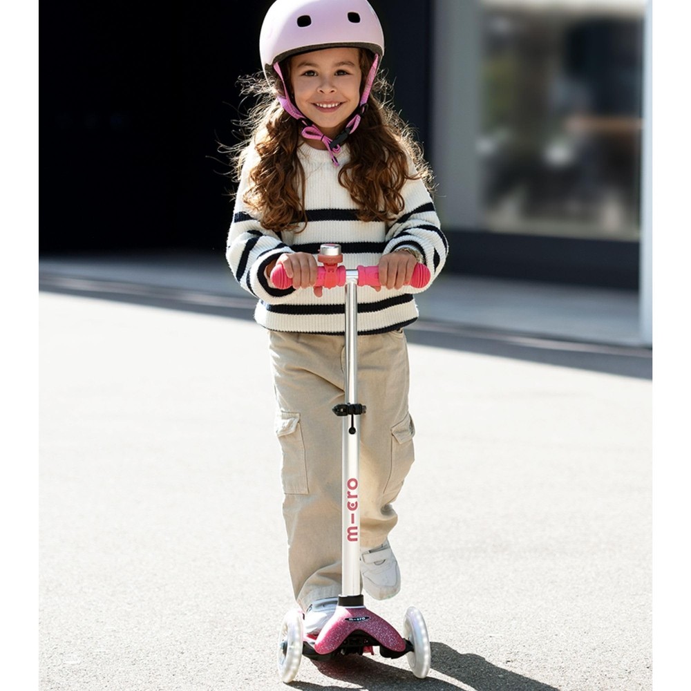 Micro Mini Deluxe Glitter LED Scooter Glitter Navy