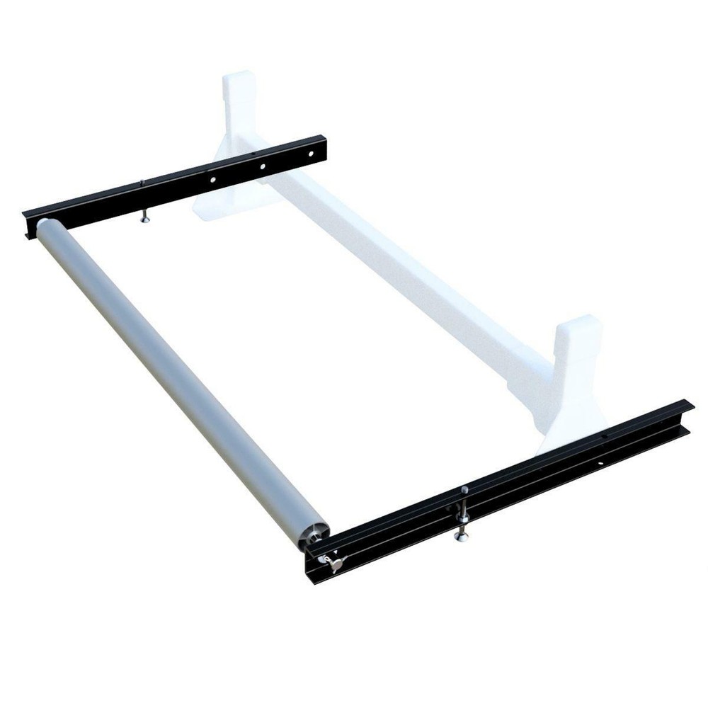 Black Vantech H1 49" Roller System with 24" Long Extension Plate
