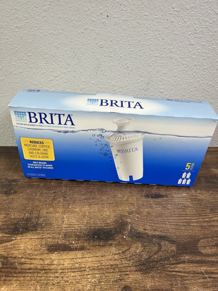 New Brita Water Pitcher Standard Replacement Filters ( 5 Pack ) ~Sealed~