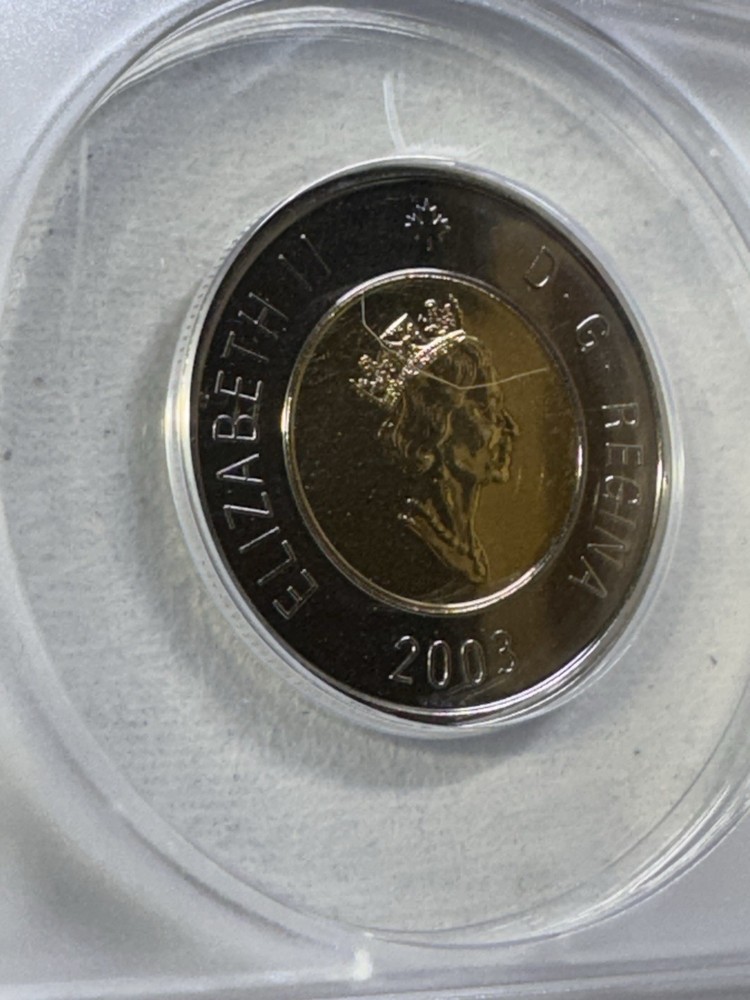 2003 Canada $2 Polar Bear Coin Graded MS 68 by ANACS
