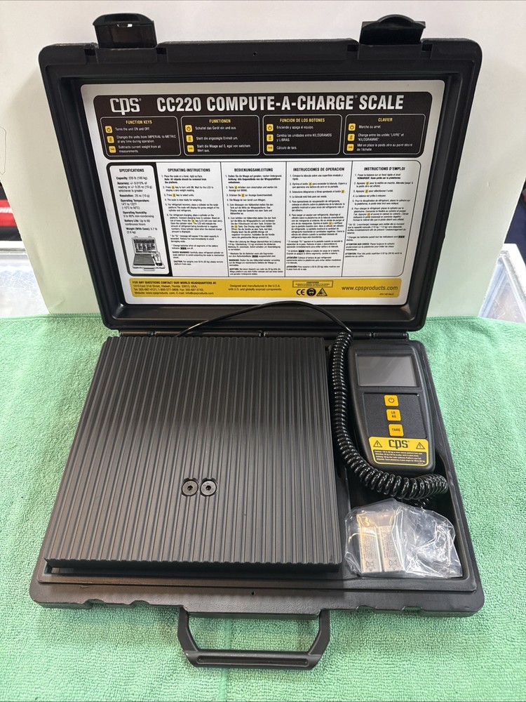 CPS CC220 Compute-A-Charge Refrigerant Charging Scale