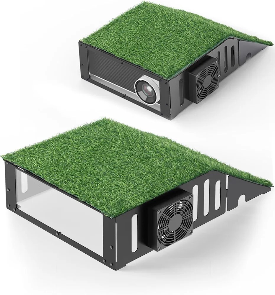 Golf Simulator Projector Cover Floor Mounted Protective Enclosure
