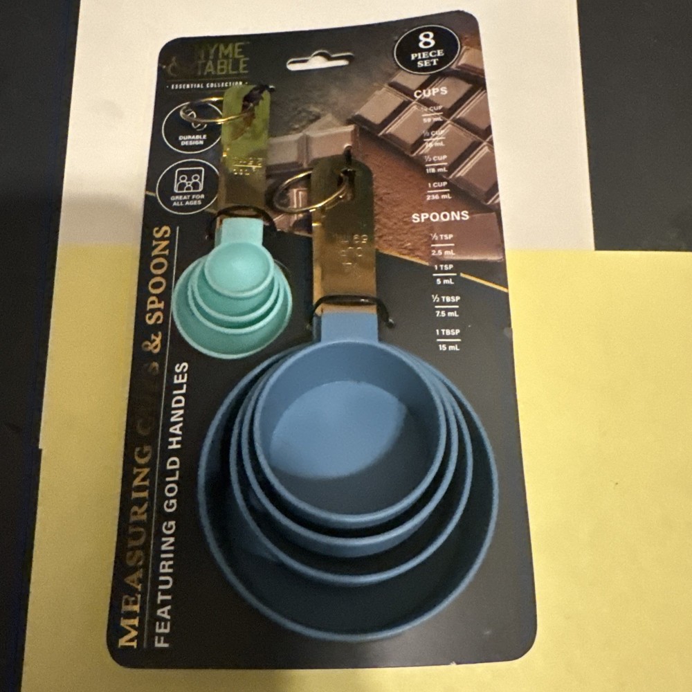 Thyme & Table 8piece Set Measuring Cups And Spoons