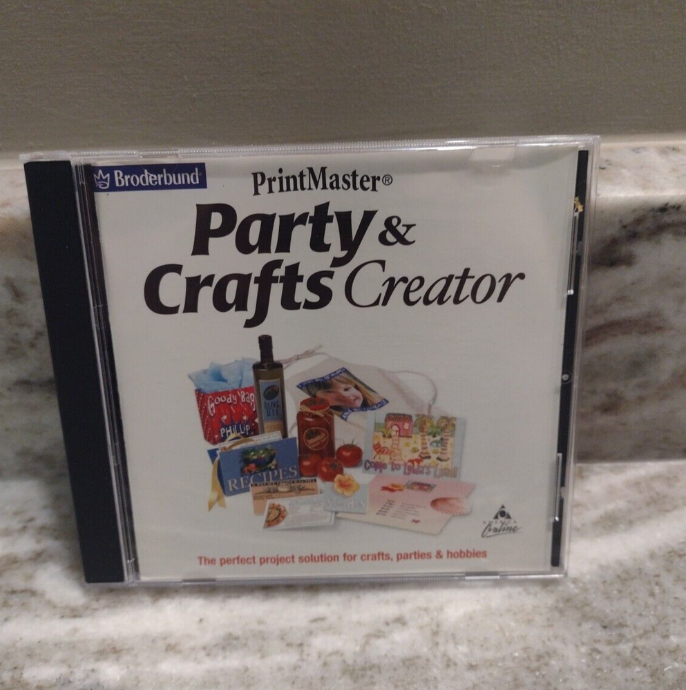 PrintMaster PARTY & CRAFTS CREATOR Windows 95/98/2000 | CD ROM Disk