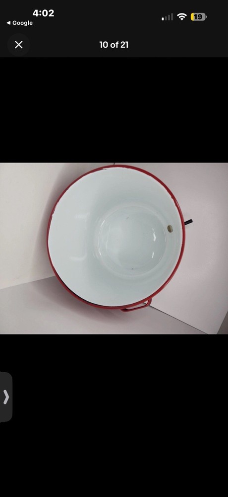 Vintage Red Enamel Beverage Dispenser