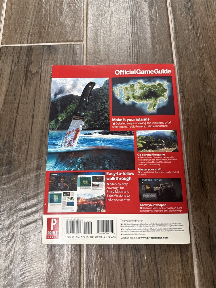 Farcry 3 Official Game Guide Microsoft Xbox 360