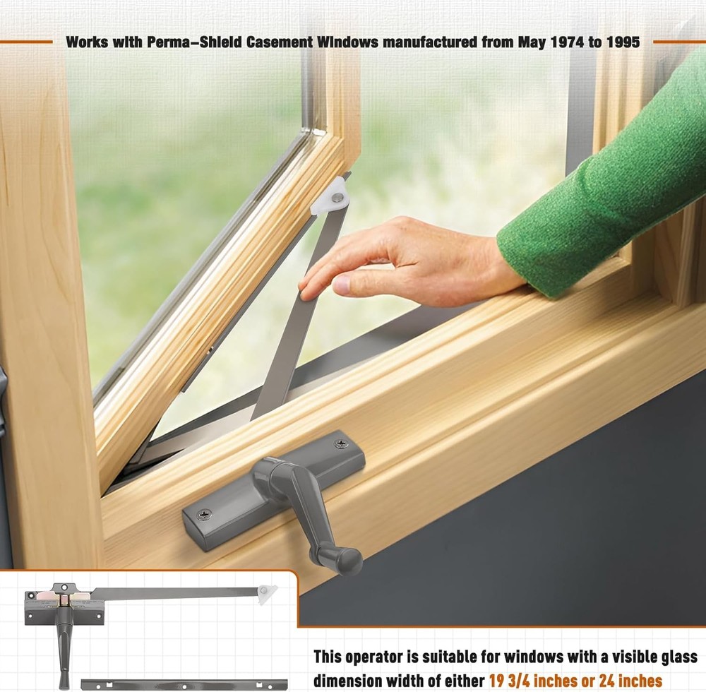 Left Window Straight Arm Operator Replacement Casement Window Crank Tool