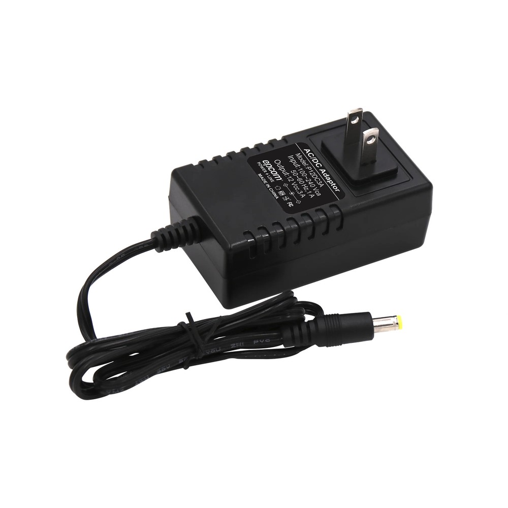 Adapter Power Supply 12 Vdc Regulated @ 3A; Input Voltage 100-240 VAC