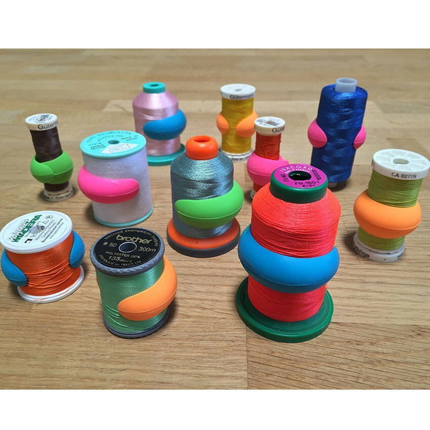 20Pcs Thread Spool Huggers Bobbin Clamps Holders Keep Thread Spools