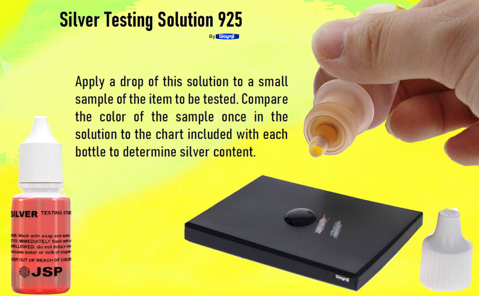 Fresh Silver Acid Testing Solution Silver 925 Test Scrap 1/2 Fl Oz.2 Bottles