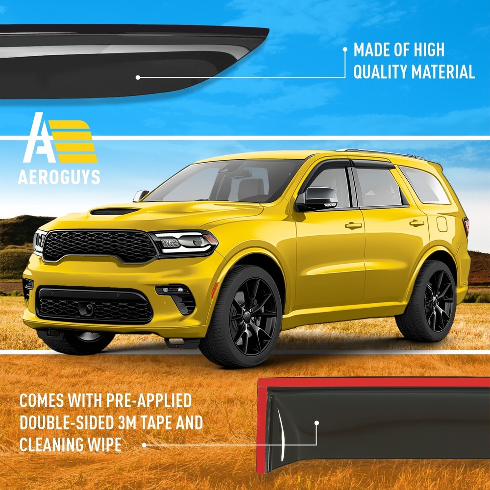 Rain Guards Vent Visors Shade for 2011-2025 Dodge Durango