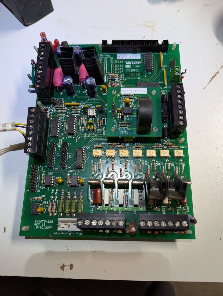 Taylor Ice Cream Machine C602-33 (X53451) Interface Board Clean!!!